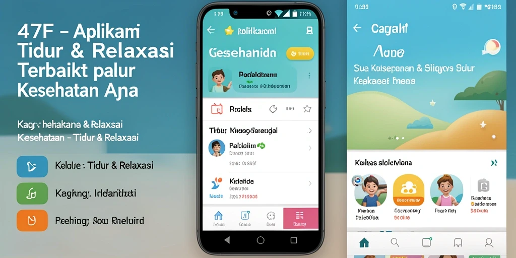 Antarmuka intuitif dan fitur relaksasi aplikasi 47F.