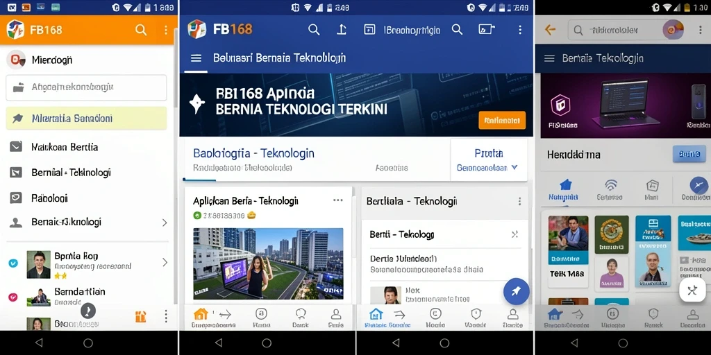 Antarmuka pengguna FB168 yang modern dan intuitif.
