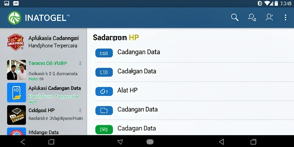 Antarmuka sederhana INATOGEL untuk cadangan data yang aman.