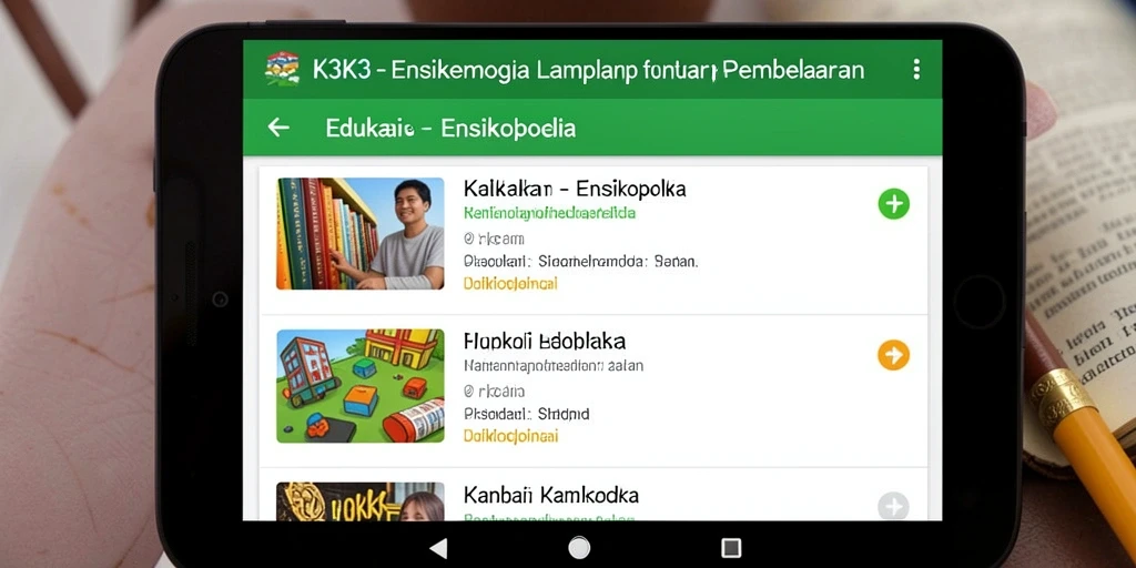 Antarmuka K3K3 yang ramah pengguna dan informatif.