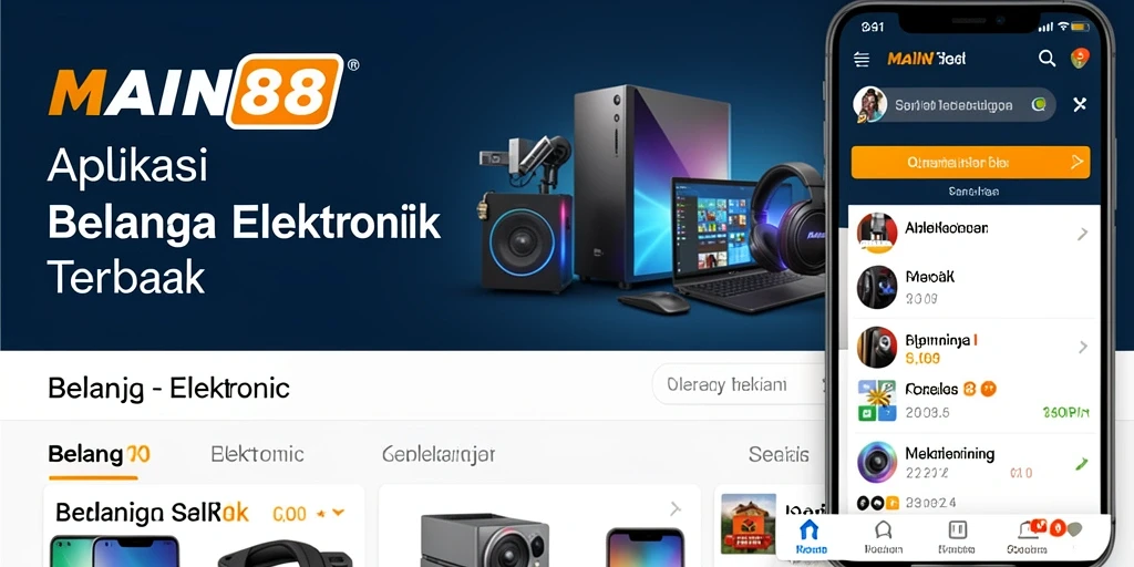 Antarmuka MAIN88 yang sederhana dan fungsional untuk belanja elektronik.