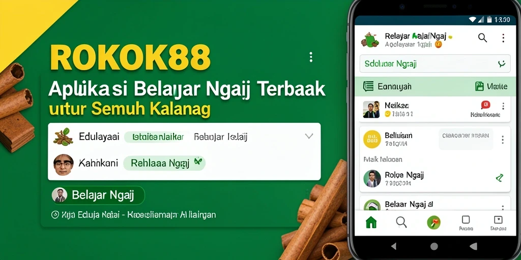 Antarmuka ROKOK88 yang intuitif dan menarik untuk Belajar Ngaji.