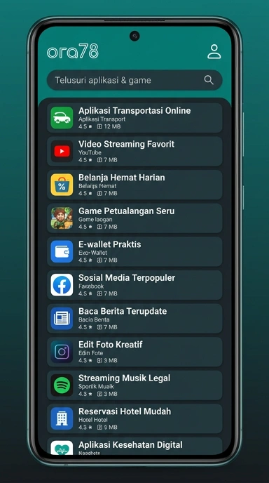 Daftar Aplikasi Populer di ora78 — Temukan Pilihan Terbaik